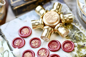 Build Your Retro Flower Mini Wheel Wax Seal