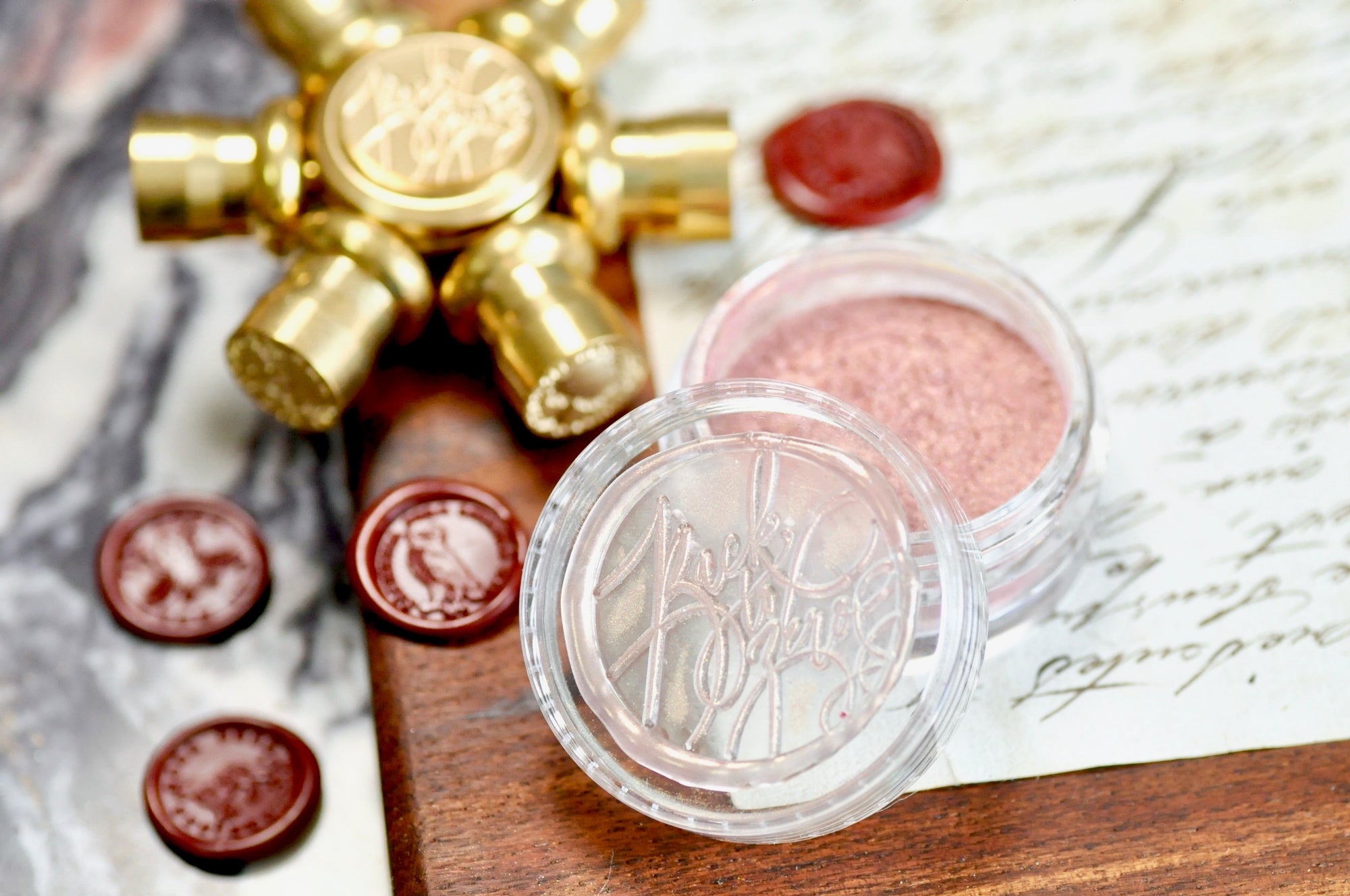 Metallic Highlight Powder for Wax Seal | Rose Gold