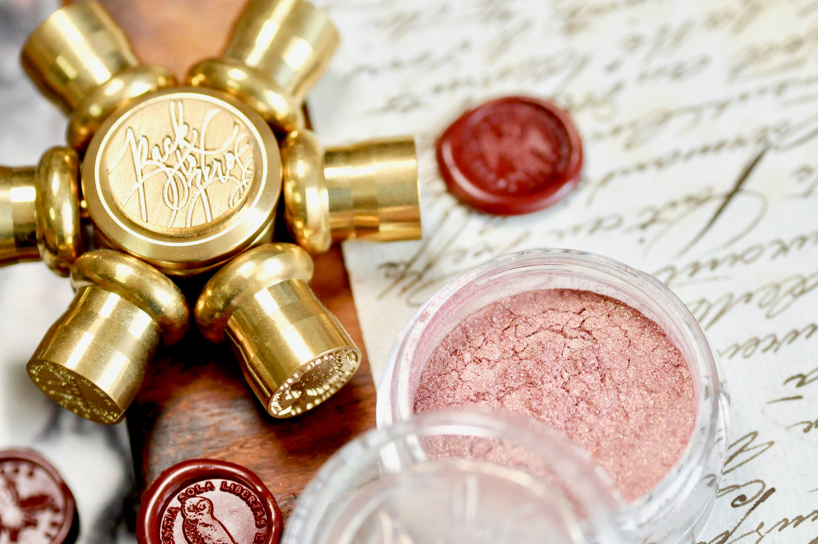 Metallic Highlight Powder for Wax Seal | Rose Gold