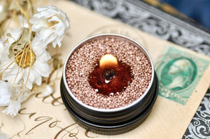 Shimmery Loose Beads Candle | Mini Rust
