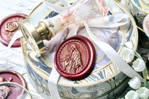 Maria with Open Arms 3D Emboss Wax Seal Stamp