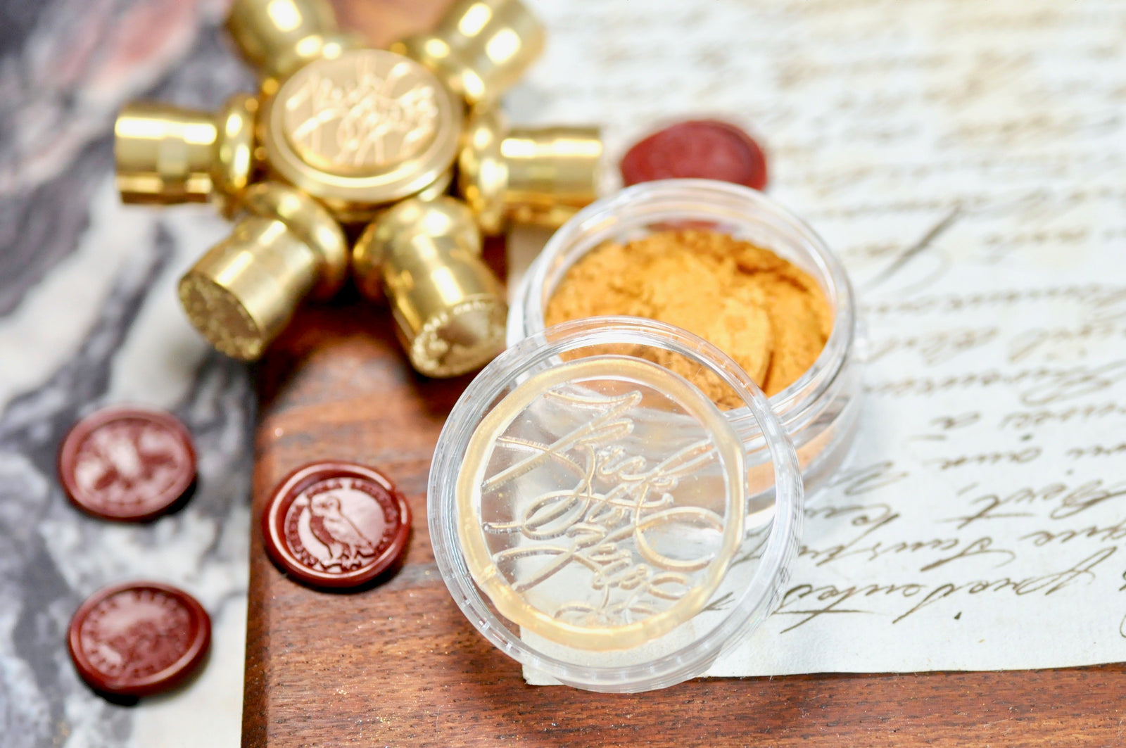 Metallic Highlight Powder for Wax Seal | Satin Gold