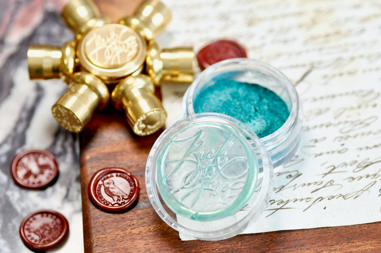 Metallic Highlight Powder for Wax Seal | Teal