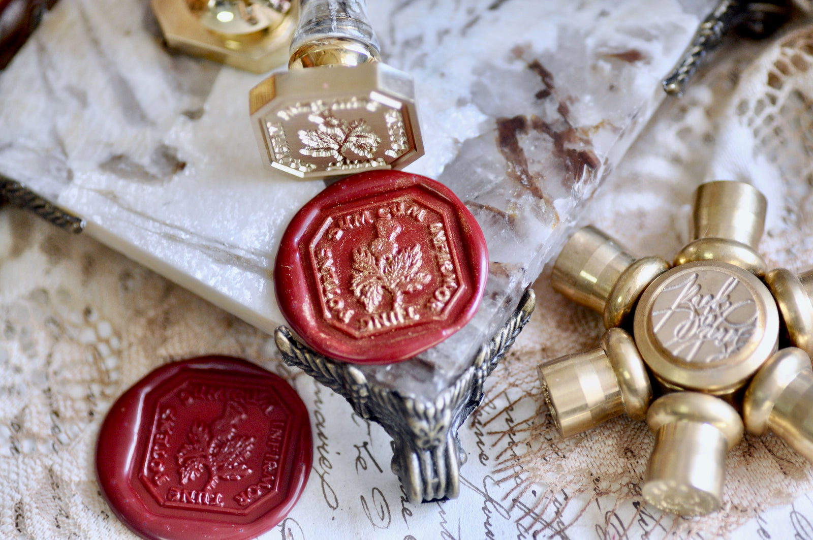 Thistle Latin Motto Wax Seal Stamp | Strength | O