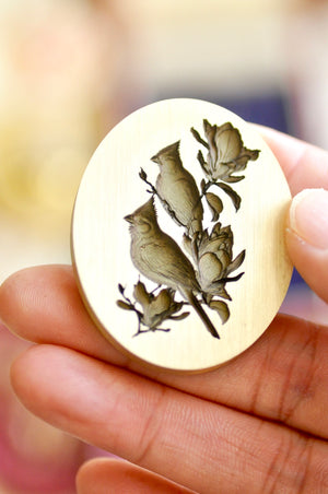 Collector's Edition Wax Seal Stamp | The Everlasting Love | Magnolia & Birds Seal (Pre-Order / Ship in March)