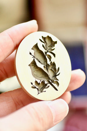 Collector's Edition Wax Seal Stamp | The Everlasting Love | Magnolia & Birds Seal (Pre-Order / Ship in March)
