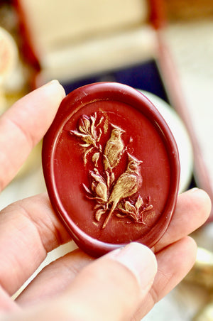 Collector's Edition Wax Seal Stamp | The Everlasting Love | Magnolia & Birds Seal (Pre-Order / Ship in March)