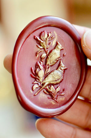 Collector's Edition Wax Seal Stamp | The Everlasting Love | Magnolia & Birds Seal (Pre-Order / Ship in March)