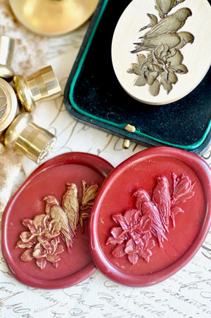 Collector's Edition Wax Seal Stamp | The Everlasting Love | Magnolia & Birds Seal (Pre-Order / Ship in March)