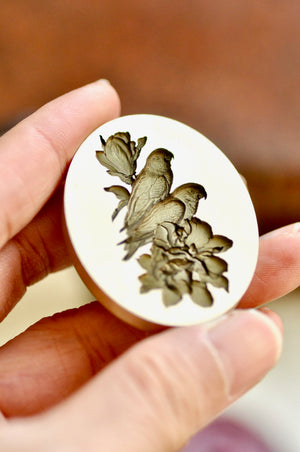 Collector's Edition Wax Seal Stamp | The Everlasting Love | Magnolia & Birds Seal (Pre-Order / Ship in March)