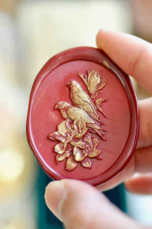 Collector's Edition Wax Seal Stamp | The Everlasting Love | Magnolia & Birds Seal (Pre-Order / Ship in March)