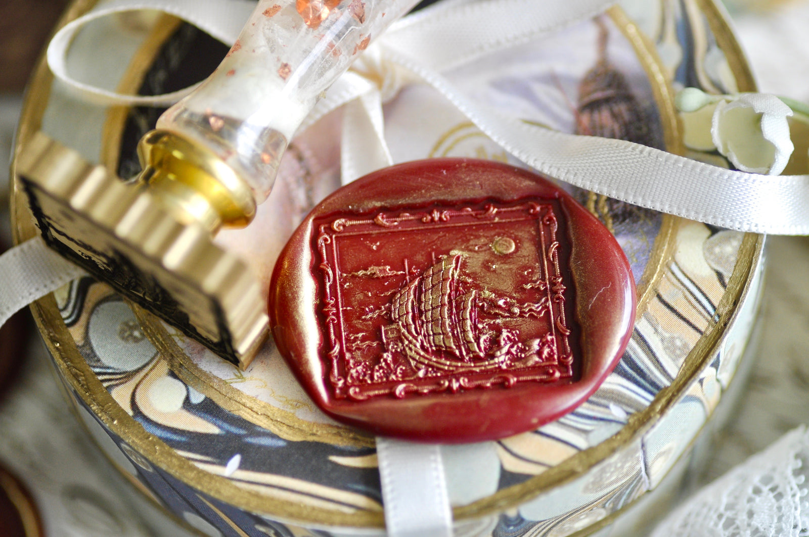 Sailing 3D Emboss Wax Seal Stamp