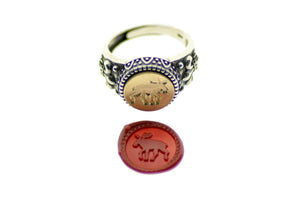 Moose Signet Ring - Backtozero B20 - 12f, 12mm, 12mm ring, accessory, Animal, Fleur de Lis, him, jewelry, Moose, ring, signet ring, size 10, size 11, size 8, size 9, wax seal, wax seal ring, wax seal stamp, Woodland Animal