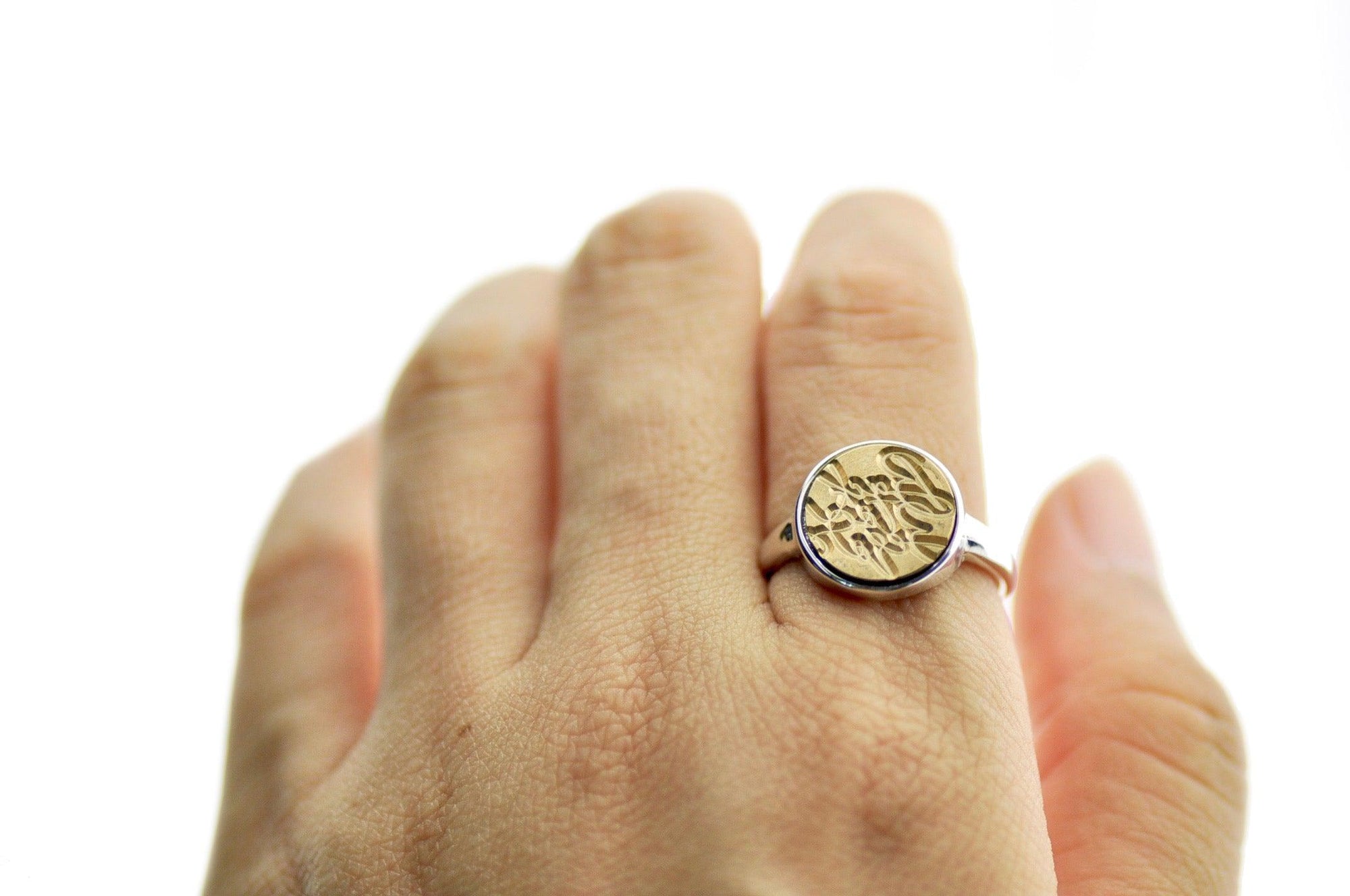 Design your own 12mm Minimal Signet Ring - Backtozero B20 - 12m, 12mm, 12mm ring, 12mn, bespoke, Custom, customsignet, Design Your Own, her, logo, ring, signet ring, size 7, size 8, wax seal, wax seal ring