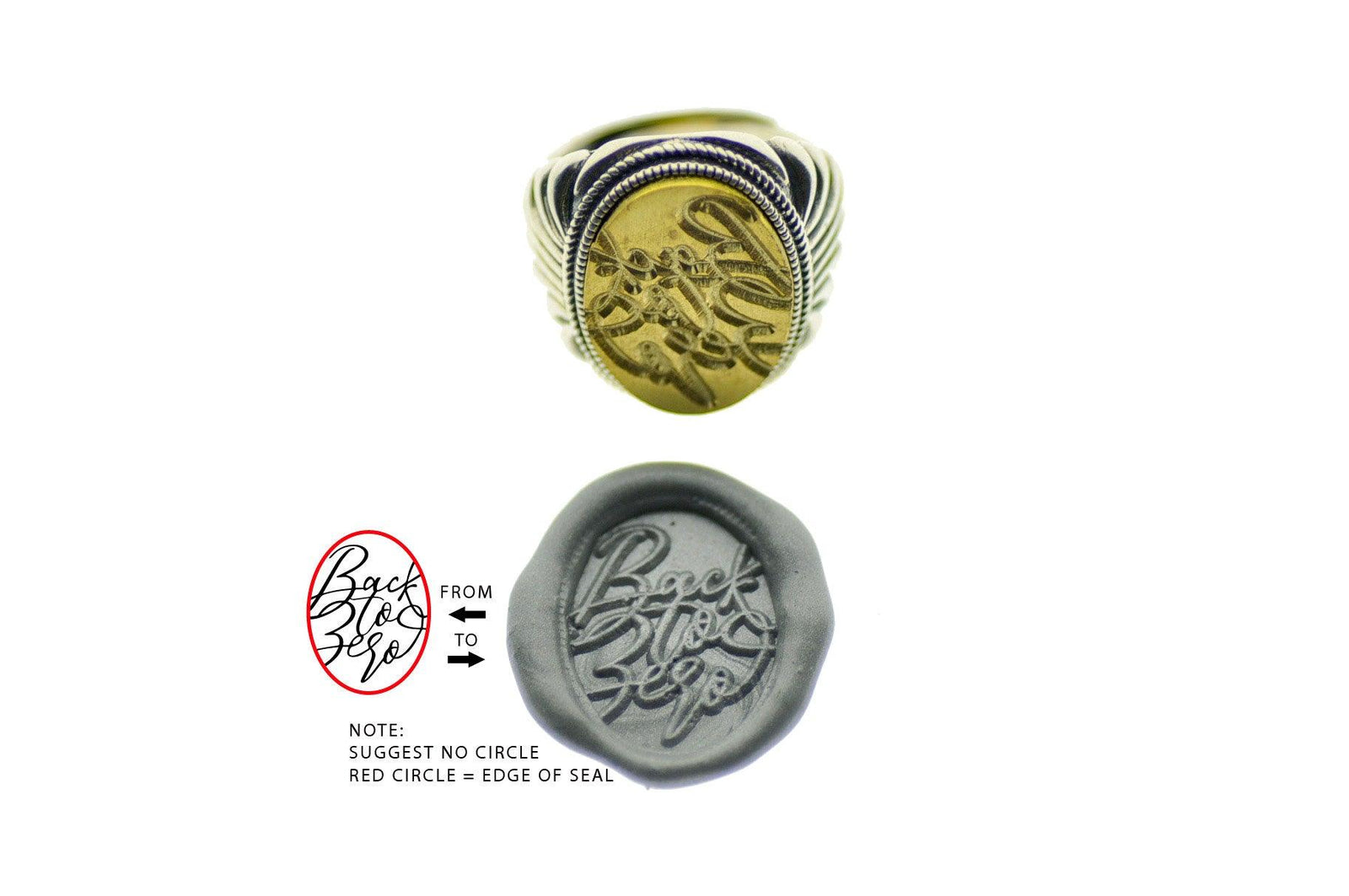 Design your own 15x20mm Fan Signet Ring - Backtozero B20 - 1520fan, 15x20mm, 15x20mm ring, accessory, bespoke, Custom, custom ring, customsignet, Design Your Own, him, jewelry, logo, oval, oval ring, ring, signet ring, size 10, size 11, size 8, size 9, wax seal, wax seal ring