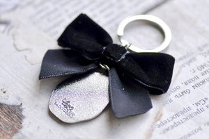 Message Wax Seal Keychain Black Bow | Lily of the Valley