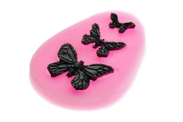 Butterflies Trio A Silicon Mold - Backtozero B20 - Butterfly, mold, motif, newarrivals, silicon, silicon mold