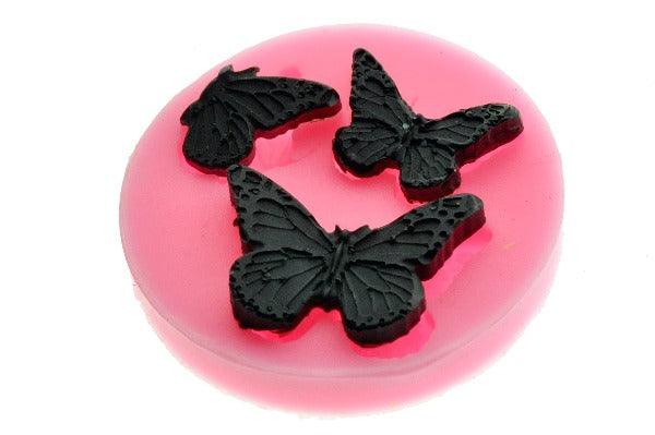 Butterflies Trio B Silicon Mold - Backtozero B20 - Butterfly, mold, motif, newarrivals, silicon, silicon mold