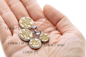 Script Initial Minimal Signet Necklace - Backtozero B20 - 1 initial, 1initial, brass, Initial, minimal, minimalnecklace, necklace, One Initial, Personalized, signet, signet necklace, silver