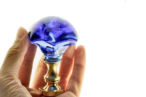 Moonlight Crystal Glass Wax Seal Handle - Backtozero B20 - crystal glass, handle