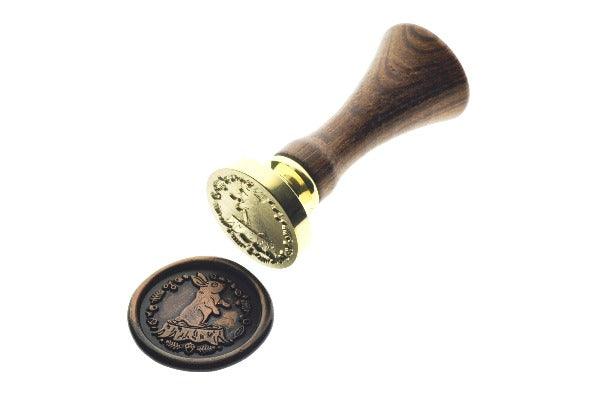 Animal Tales II Rabbit Wax Seal Stamp Designed by Vintage Paper Garden - Backtozero B20 - acorn, animal, animal tales, collaboration, copper dust, copper powder, hana, hana t, metallic, newarrivals, Signature, signaturehandle, Woodland, Woodland Animal
