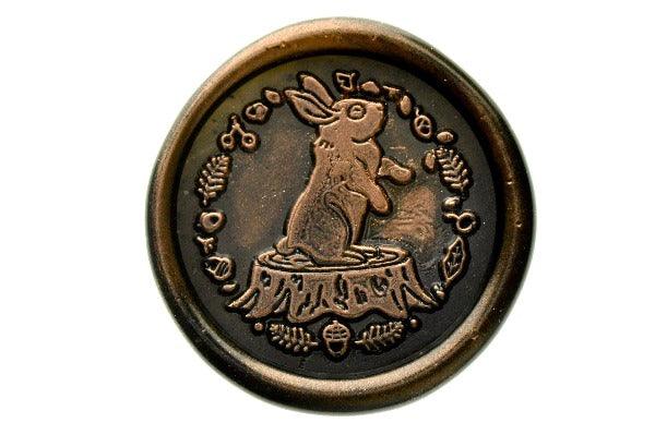 Animal Tales II Rabbit Wax Seal Stamp Designed by Vintage Paper Garden - Backtozero B20 - acorn, animal, animal tales, collaboration, copper dust, copper powder, hana, hana t, metallic, newarrivals, Signature, signaturehandle, Woodland, Woodland Animal