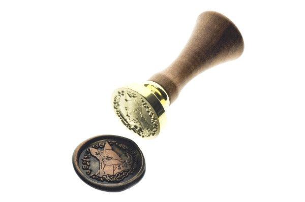 Animal Tales II Deer Wax Seal Stamp Designed by Vintage Paper Garden - Backtozero B20 - acorn, animal, animal tales, bambi, collaboration, copper dust, copper powder, Deer, hana, hana t, metallic, metallic powder, newarrivals, Signature, signaturehandle, Woodland, Woodland Animal