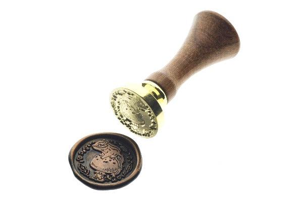 Animal Tales II Squirrel Wax Seal Stamp Designed by Vintage Paper Garden - Backtozero B20 - acorn, animal, animal tales, collaboration, copper dust, copper powder, hana, hana t, metallic, newarrivals, Signature, signaturehandle, Woodland, Woodland Animal