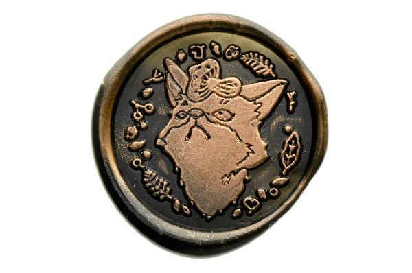 Animal Tales II Fox Wax Seal Stamp Designed by Vintage Paper Garden - Backtozero B20 - acorn, animal, animal tales, collaboration, copper, copper dust, copper powder, Fox, hana, hana t, newarrivals, Signature, signaturehandle, Woodland, Woodland Animal