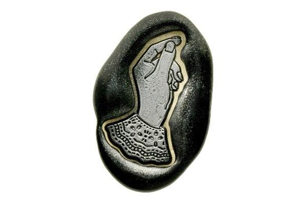 Hand Gesture Filigree Sleeves Wax Seal Stamp | B | Designed by Vintage Paper Garden - Backtozero B20 - collaboration, hailey, hand, hand gesture, handgesture, Metallic, newarrivals, paper pretty ink, paperprettyink, signaturehandle, silver dust, silver powder