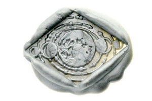 Tsuki Moon Wax Seal Stamp Designed by Vintage Paper Garden - Backtozero B20 - collaboration, Diamond, japan, Metallic, metallic pewter, moon, signaturehandle