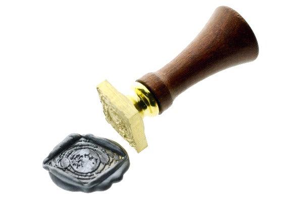 Tsuki Moon Wax Seal Stamp Designed by Vintage Paper Garden - Backtozero B20 - collaboration, Diamond, japan, Metallic, metallic pewter, moon, signaturehandle