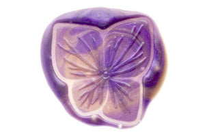 Hydrangea Die Cut Wax Seal Stamp Designed by Petra - Backtozero B20 - 2 layer, 2 layers, 2 level, 2layer, 2layers, 2level, 2levels, botanical, collaboration, die cut, diecut, Flower, lavender, marble, marble wax, mixed wax, purple, Signature, signaturehandle, wisteria