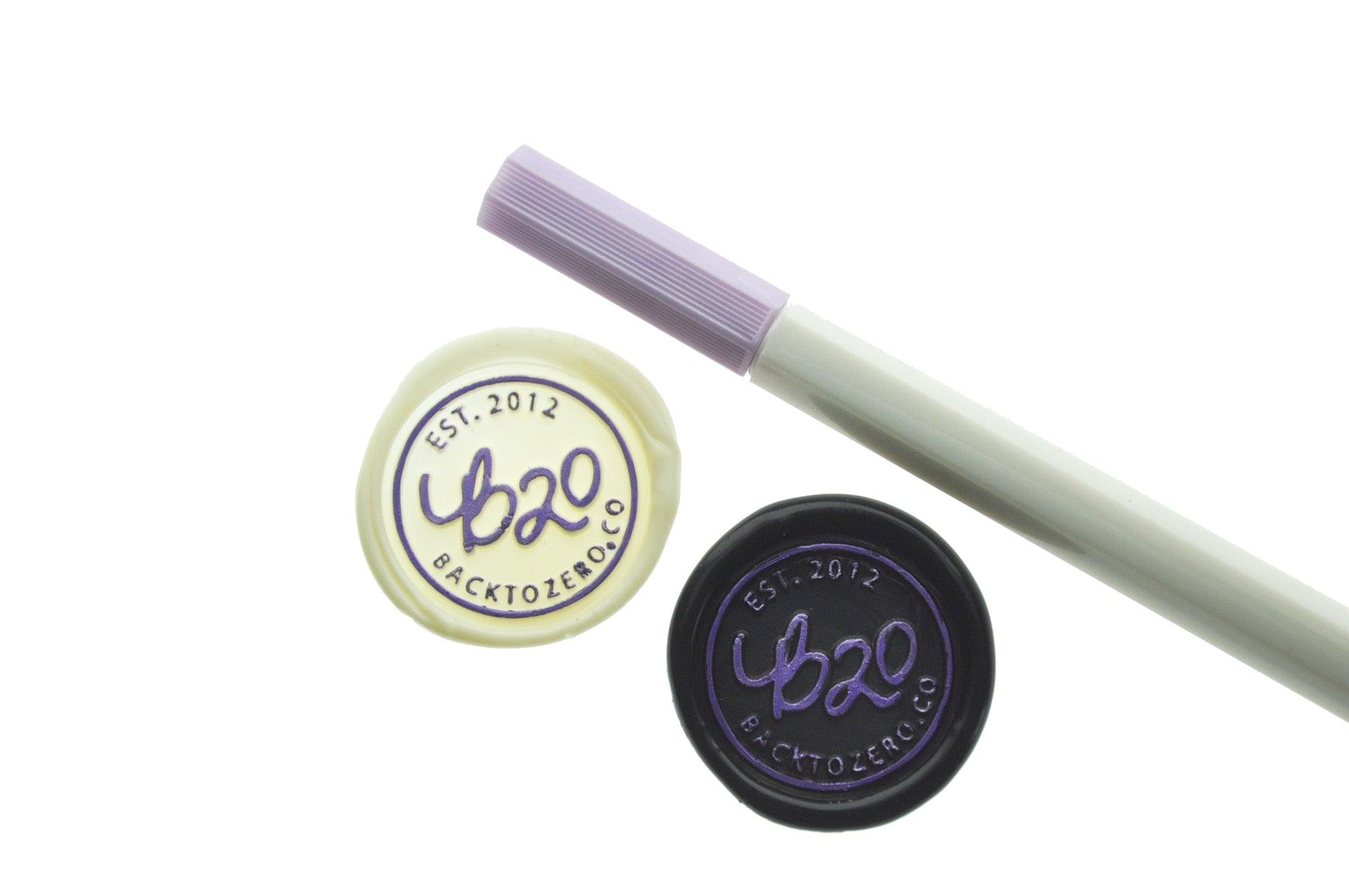 Metallic Purple Highlight Pen - Backtozero B20 - Gold, highlight, Metallic, metallic purple, misc