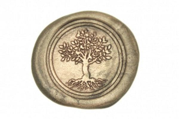 Tree of Life Wax Seal Stamp - Backtozero B20 - Botanical, Copper, genericlonghandle, Nature, Plant, Tree