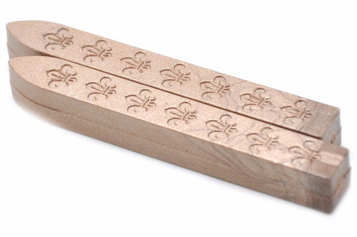 Champagne Gold Non-Wick Fleur Sealing Wax Stick - Backtozero B20 - Champagne Gold, fleur non wick, Non-Wick Sitck, Non-Wick Wax, sale, Sealing Wax, Wax Stick