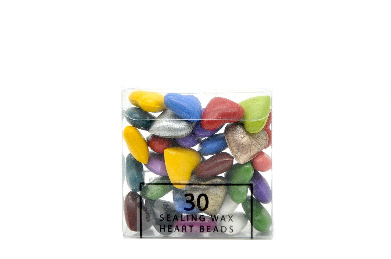 Mixed Color Sealing Wax Heart Bead - Backtozero B20 - Heart Bead, Heart Wax, sale, Sealing Wax, Wax Bead