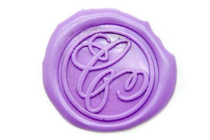 Suzanne Cunningham Calligraphy C Wax Seal Stamp | Available in 4 Sizes - Backtozero B20 - 1 initial, 1.2cm, 1initial, Calligraphy, collaboration, Lavender, mini, Monogram, One initial, Personalized, signature, signaturehandle, Suzanne Cunningham, tiny