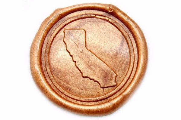 Home State Wax Seal Stamp - Backtozero B20 - ca, california, Personalized, Signature, signaturehandle, State