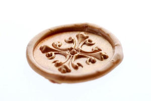 3D Cross Wax Seal Stamp - Backtozero B20 - 3D, Copper Gold, Cross, Deco, Decorative, genericlonghandle