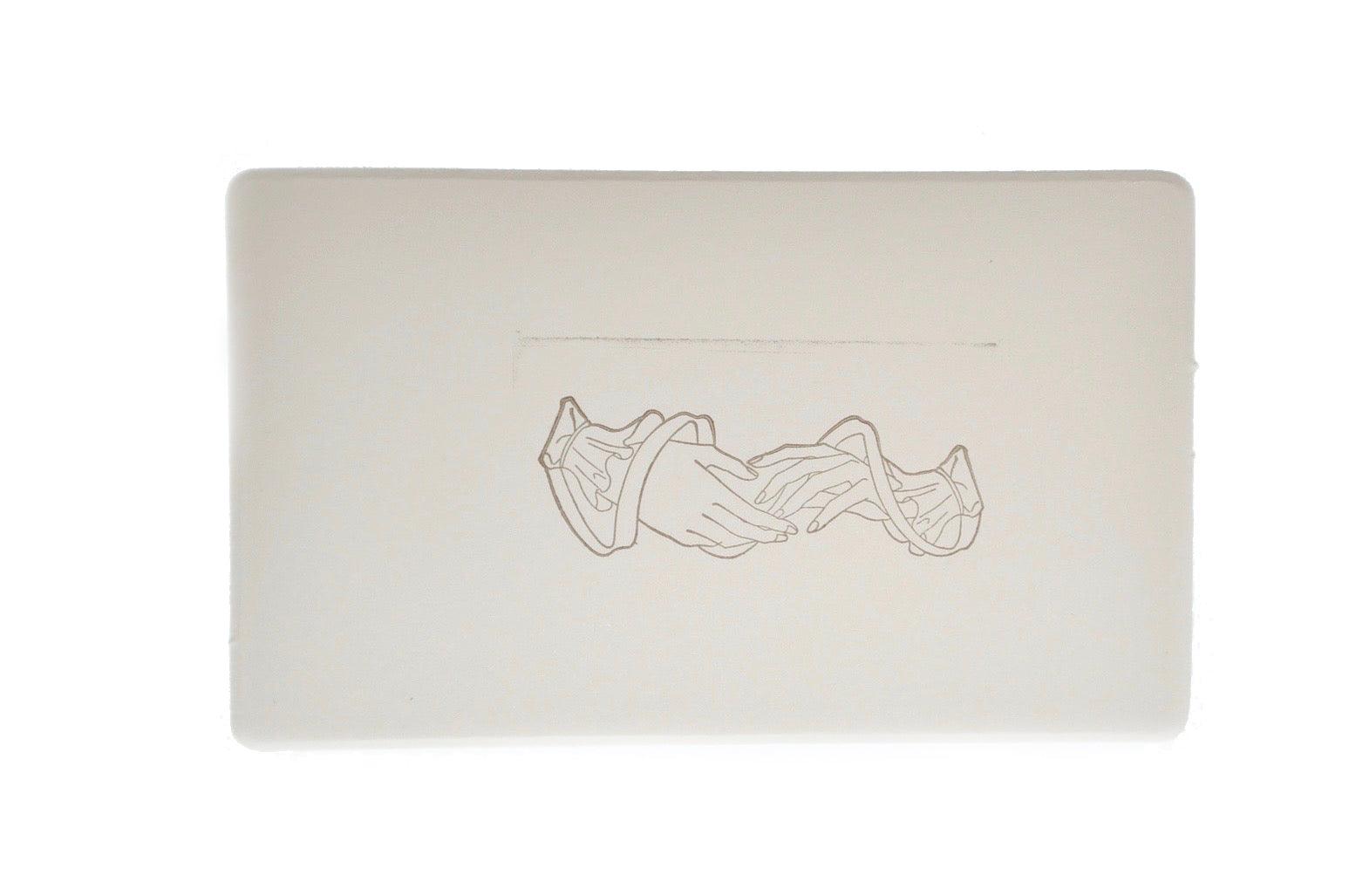 Hand Gesture Rubber Stamp | Reaching Hands - Backtozero B20 - hand, hand gesture, handgesture, hands, rubber stamp