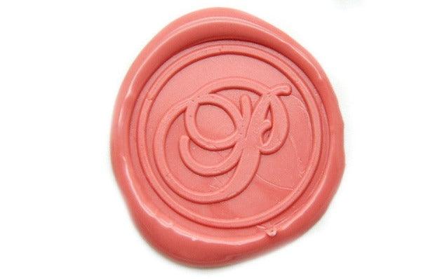 Initial Monogram Wax Seal Stamp - Backtozero B20 - 1 initial, 1initial, Calligraphy, Letter, Monogram, One initial, Personalized, Signature, signaturehandle
