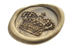 3D Royal Crown Wax Seal Stamp - Backtozero B20 - 3D, Copper, Crown, genericlonghandle, Heraldic, Royal