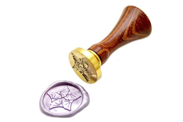 Japanese Kamon Icho Ginkgo Star Wax Seal Stamp - Backtozero B20 - Botanical, Deco, Decorative, ginkgo, icho, Japanese, japanese family crest, Kamon, Lavender, Leaf, metallic lavender, Nature, Plant, Signature, signaturehandle