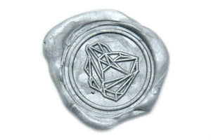 Geometric Wax Seal Stamp - Backtozero B20 - geo, Geometric, him, Signature, signaturehandle, Silver