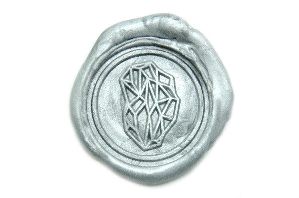 Geometric Wax Seal Stamp - Backtozero B20 - geo, Geometric, him, Signature, signaturehandle, Silver