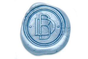 Personalized Double Initials Interlock Monogram Wax Seal Stamp ...