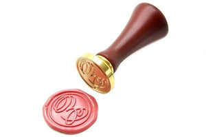 Suzanne Cunningham Calligraphy Z Wax Seal Stamp | Available in 4 Sizes - Backtozero B20 - 1 initial, 1.2cm, 1initial, Calligraphy, collaboration, mini, Monogram, One initial, Personalized, Pink, Signature, signaturehandle, Suzanne Cunningham, tiny