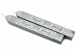 Metallic Pewter Wick Sealing Wax Stick - Backtozero B20 - Metallic, pewter, sale, Sealing Wax, Wick Stick, Wick Wax, WWax