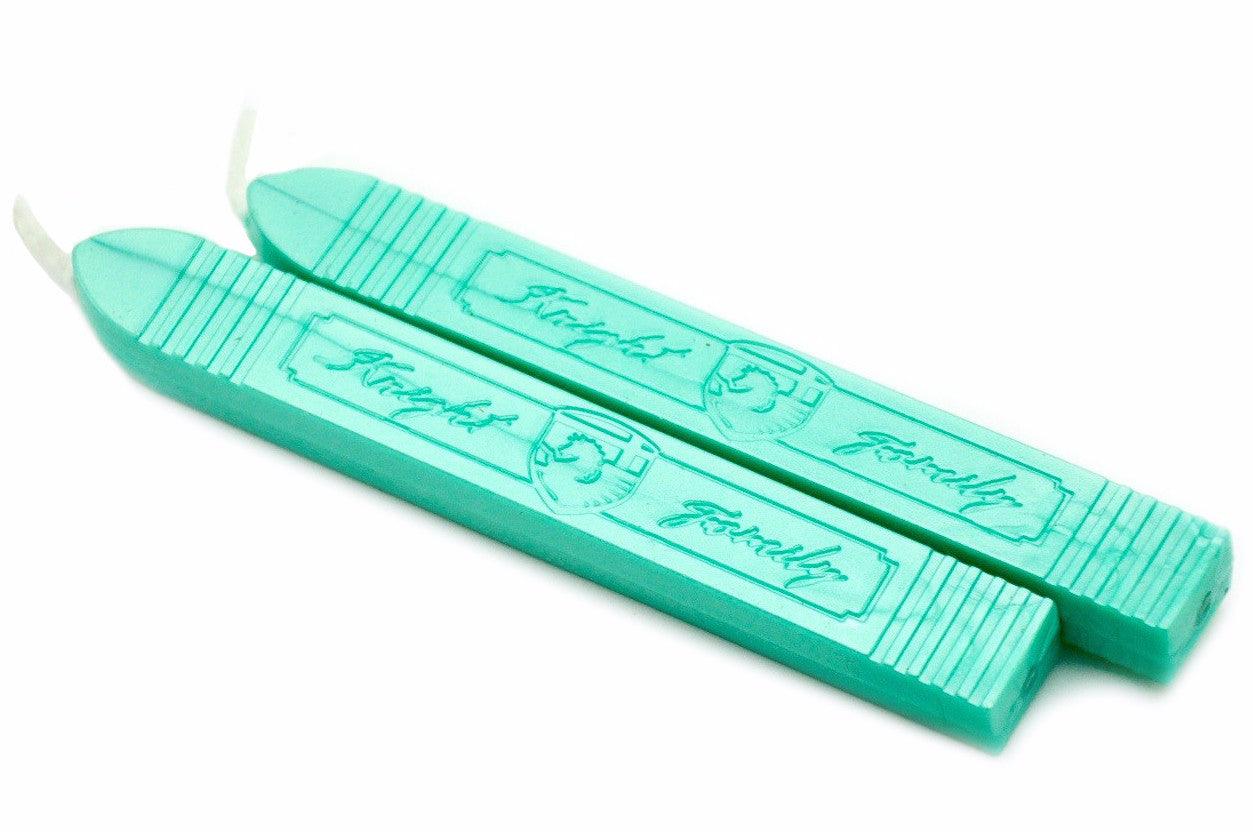 Metallic Light Green Wick Sealing Wax Stick - Backtozero B20 - Green, Metallic, sale, Sealing Wax, Wick Stick, Wick Wax, WWax